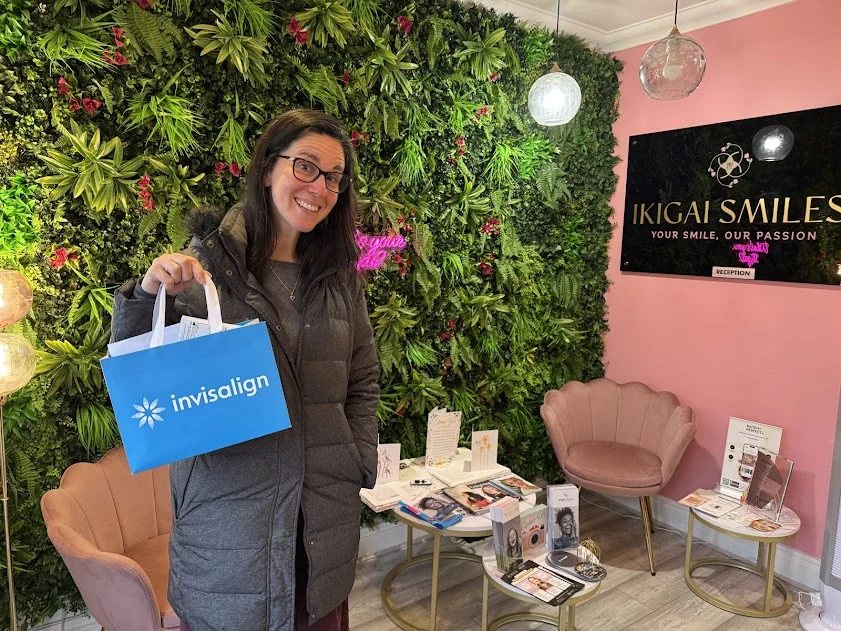 Patient at IKIGAI Smiles Reception Lounge