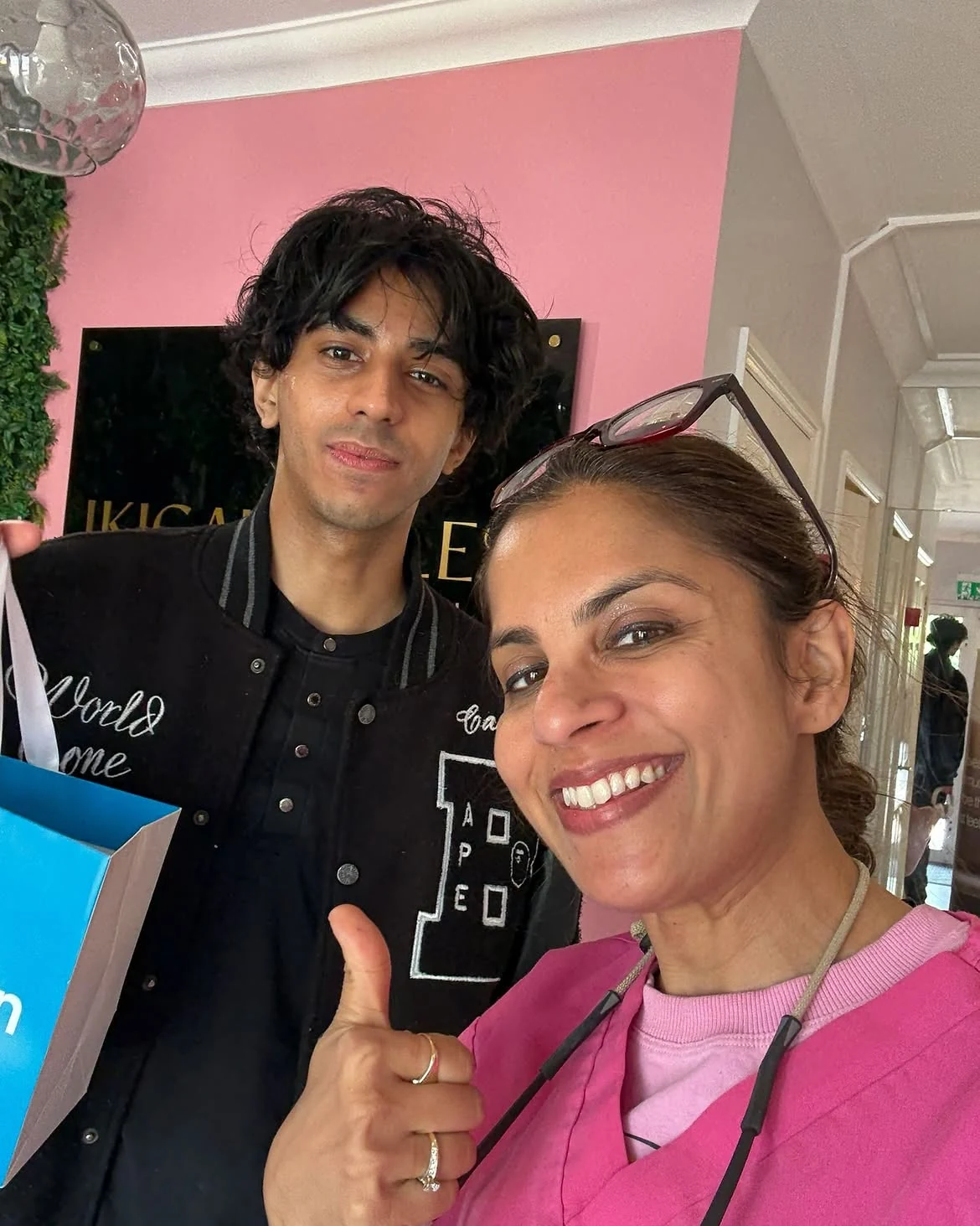 Dr. Aarti Selfie with Happy Aligner Patient