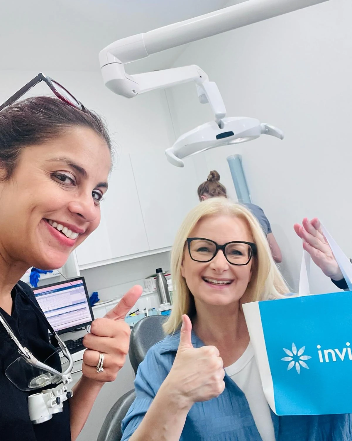 Patient Receiving Orthodontic Care in Dental Chair at IKIGAI Smiles